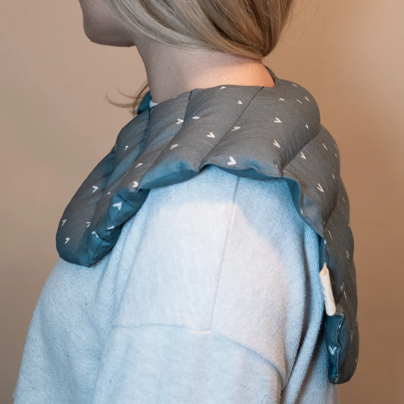 Nackenkissen Blau | Wärmekissen mit Bio-Dinkel