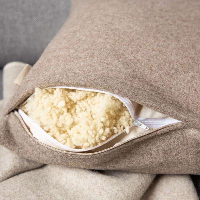 Premium Kuschelkissen | Mongolische Merinowolle