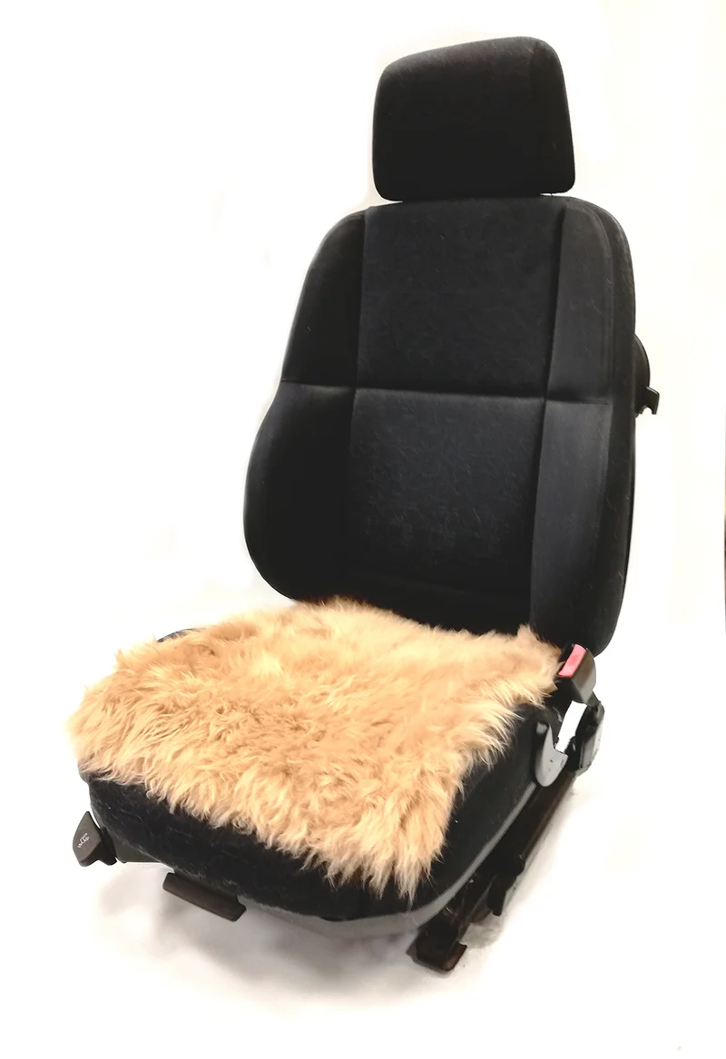 Sitzkissen - Autositz-Kissen - Stuhlkissen - langwollig - 40 cm