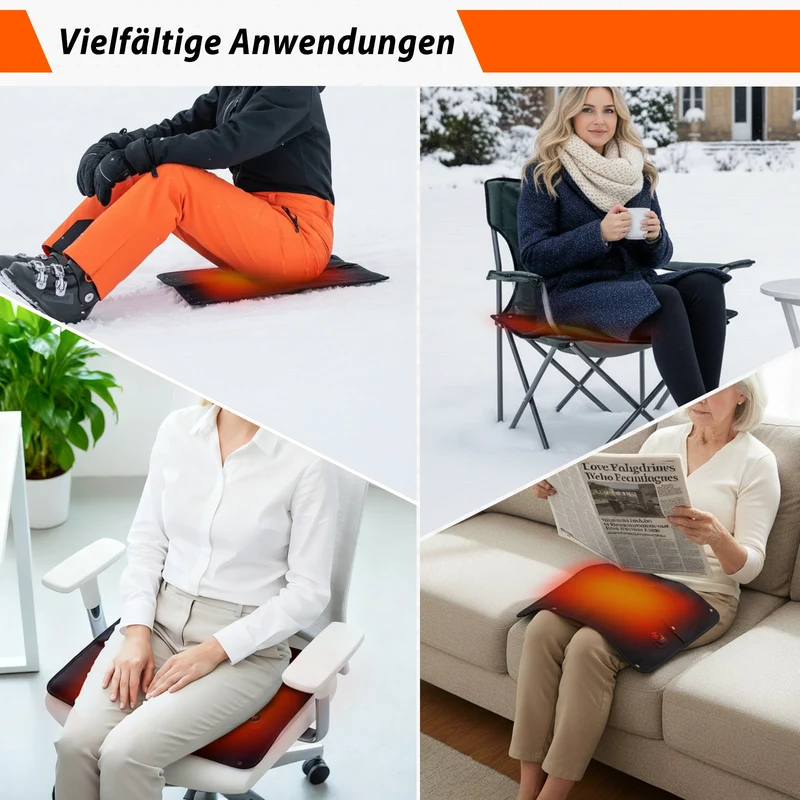 Tragbares Ferninfrarot-Heizkissen Fußwärmer Neopren