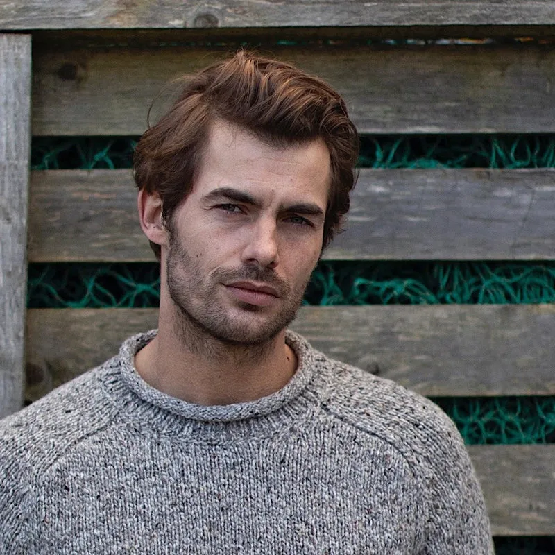 Donegal Fleck Pullover "JOHN" mit Rollbündchen