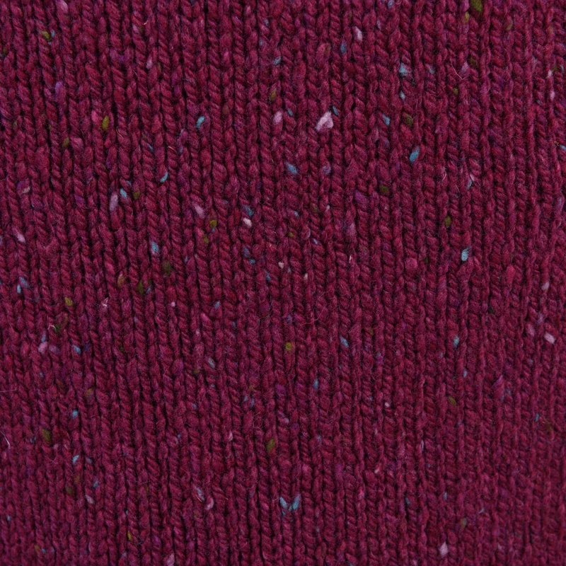 Donegal-Fleck Pullover “LENA“ mit Trichterkragen