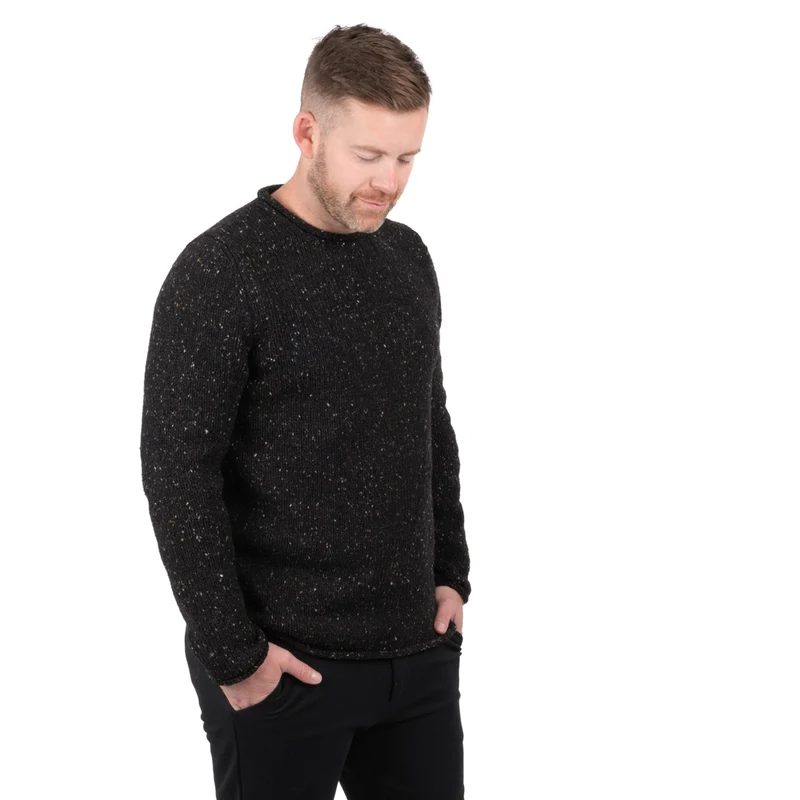 Herrenpullover mit Rollrand