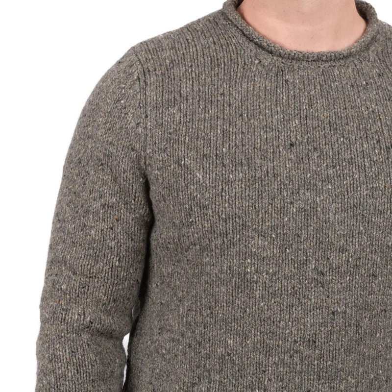 Herrenpullover mit Rollrand