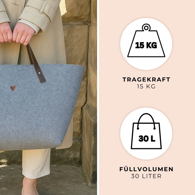 Einkaufstasche Filz BERTA