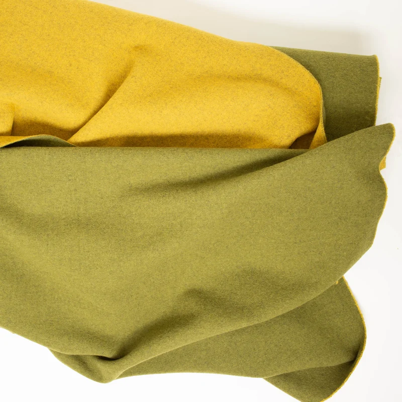 Doubleface Loden aus 100 % Schurwolle | zweifarbig