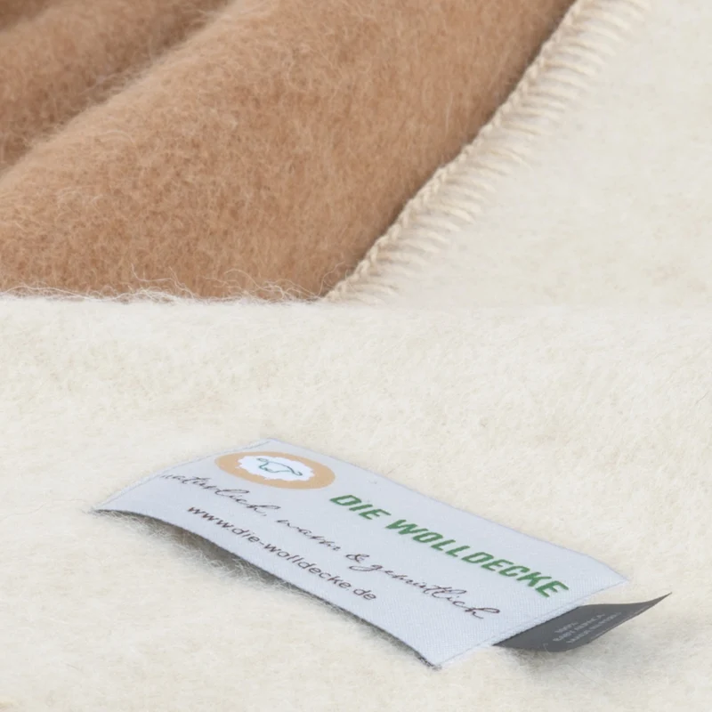Zweifarbige Alpaka-Decke "CUSCO"