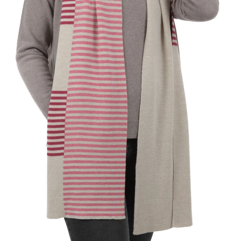 Strickschal mit Streifen "FIDELIUS"