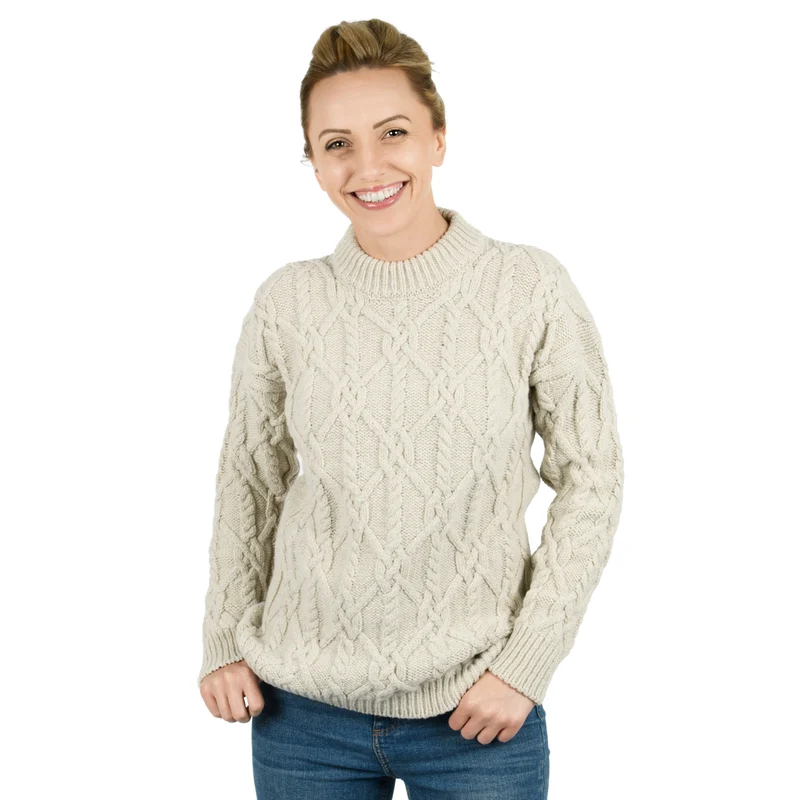 Aran Pullover-Ecru