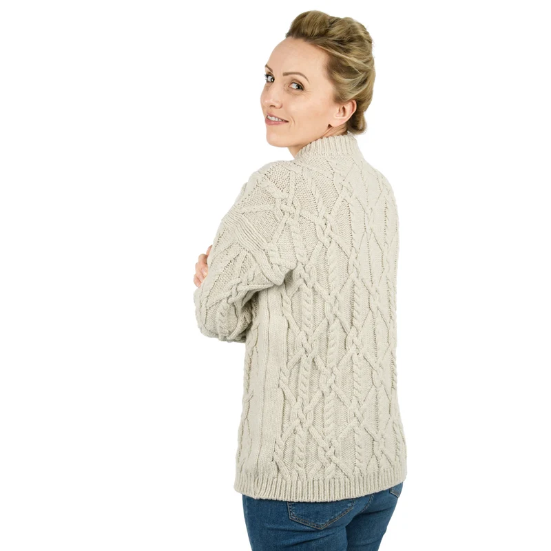 Aran Pullover-Ecru