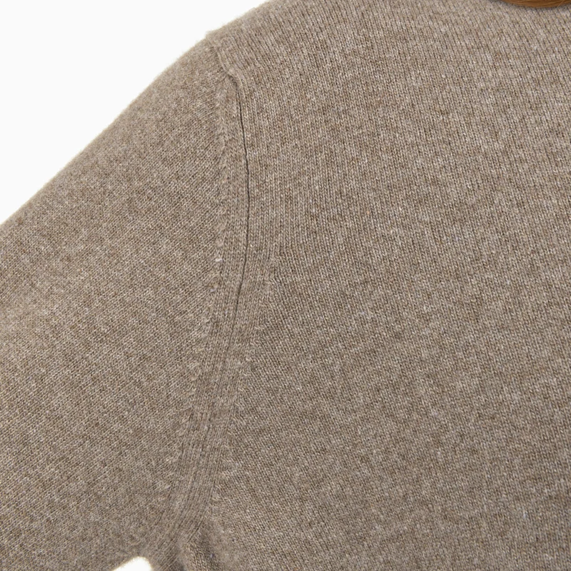 Damenpullover mit Rundhalsausschnitt "Welslee" - mittelbraun