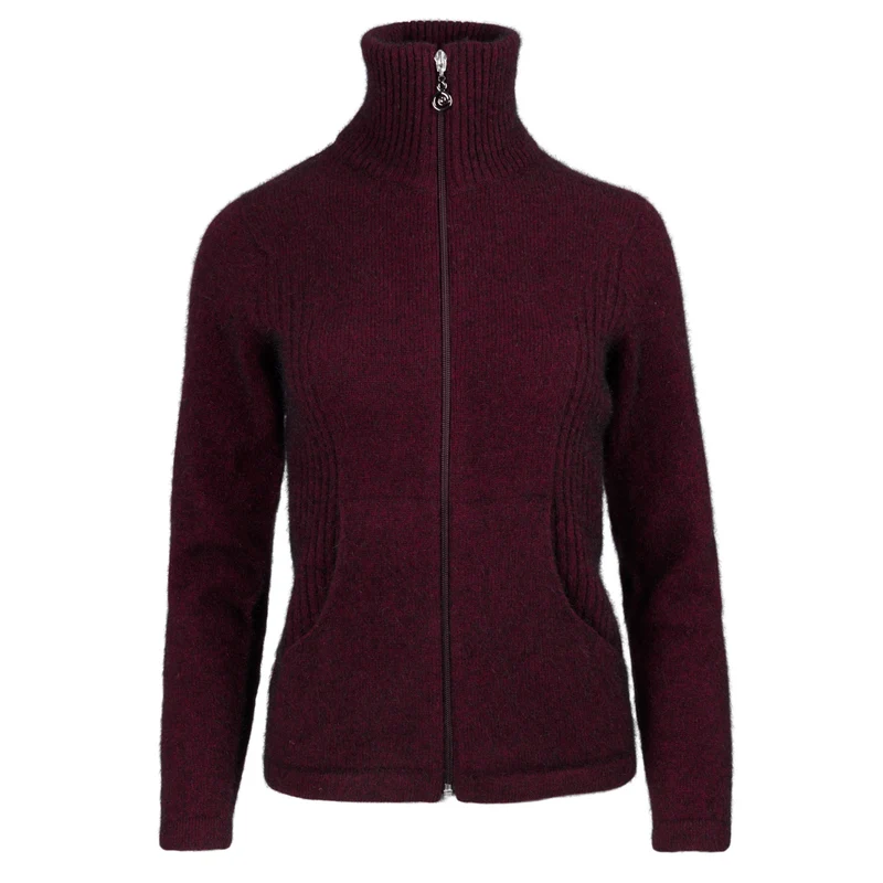 Extrem weiche Damenstrickjacke mit Reissverschluss