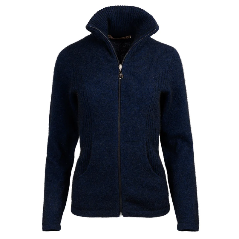 Extrem weiche Damenstrickjacke mit Reissverschluss