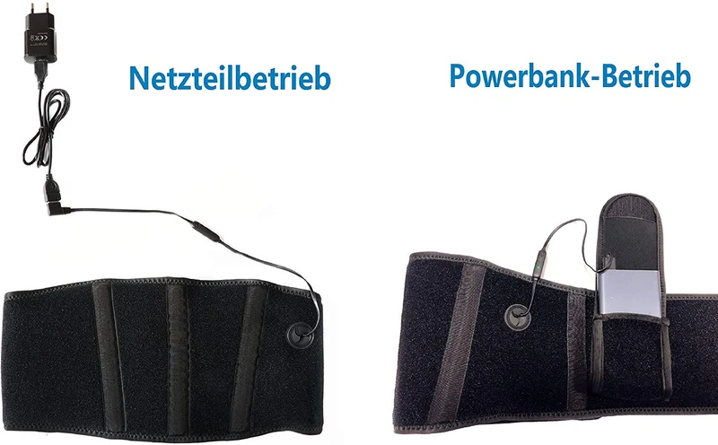 Ferninfrarot (FIR) Mobiler Wärmegürtel - USB-Betrieb
