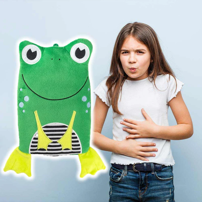 Hugo Frosch Öko Wärmflasche 0,8 L, Veloursbezug, versch. Tiere
