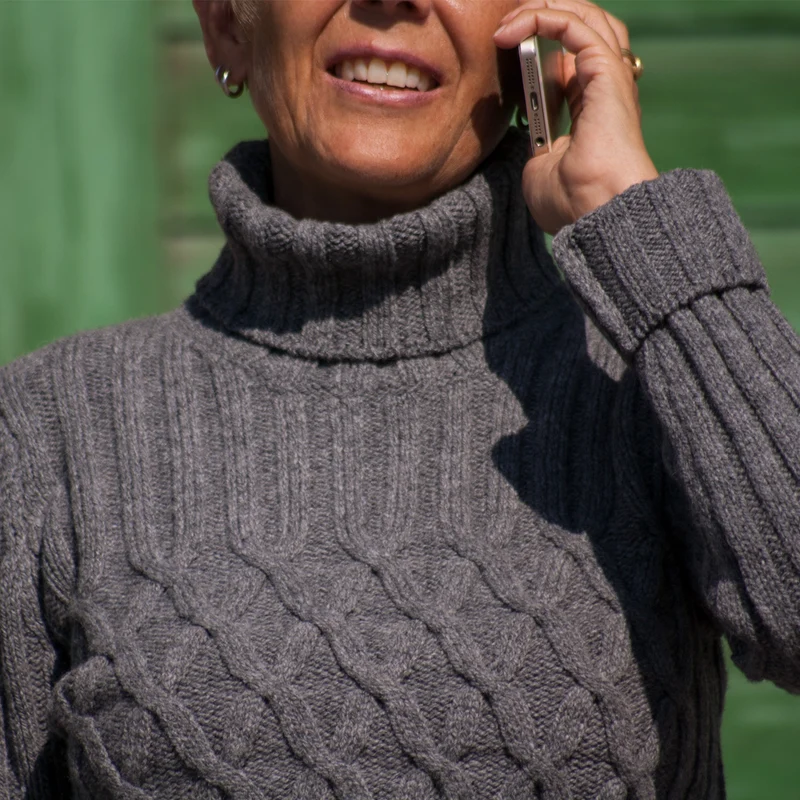 Fisherman-Rollkragenpullover