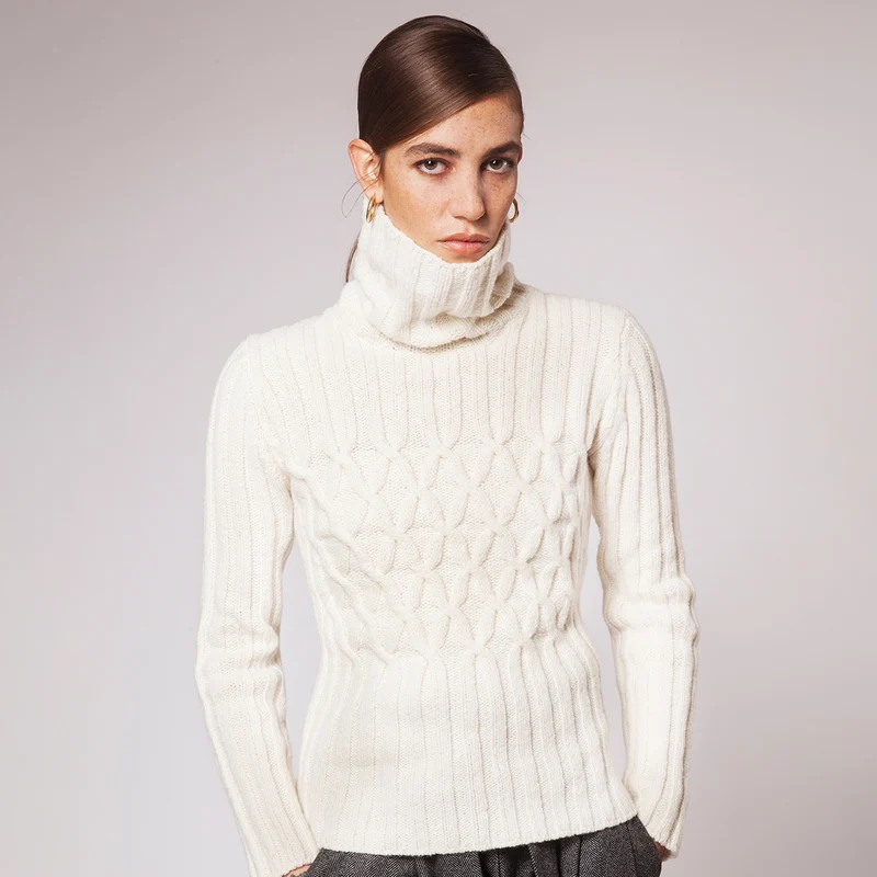 Fisherman-Rollkragenpullover