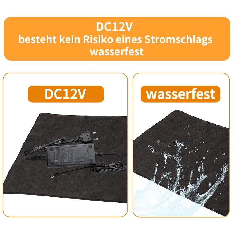 Ferninfrarot Wärmeunterbett Saunadecke DC12V, 60x80cm
