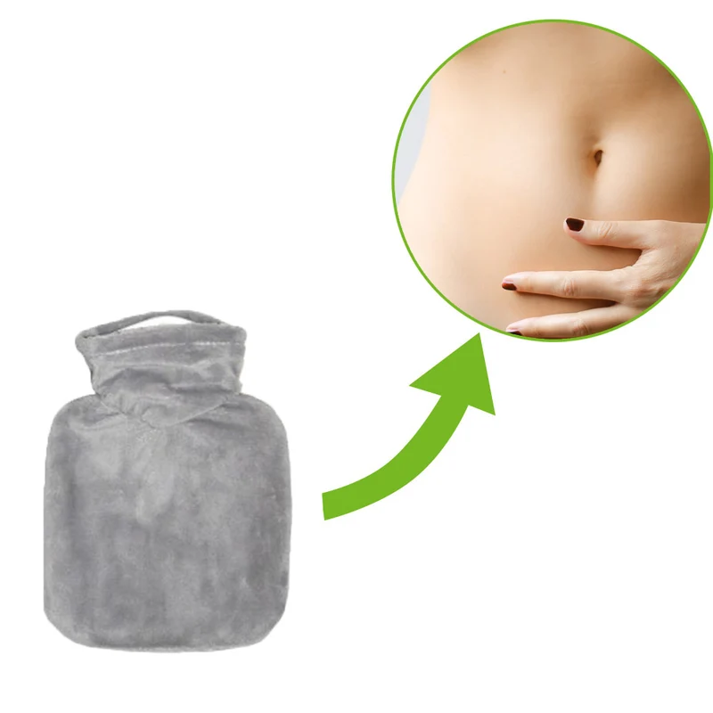 Hugo Frosch Mini Wärmflasche 0,2 L, Veloursbezug, versch. Muster