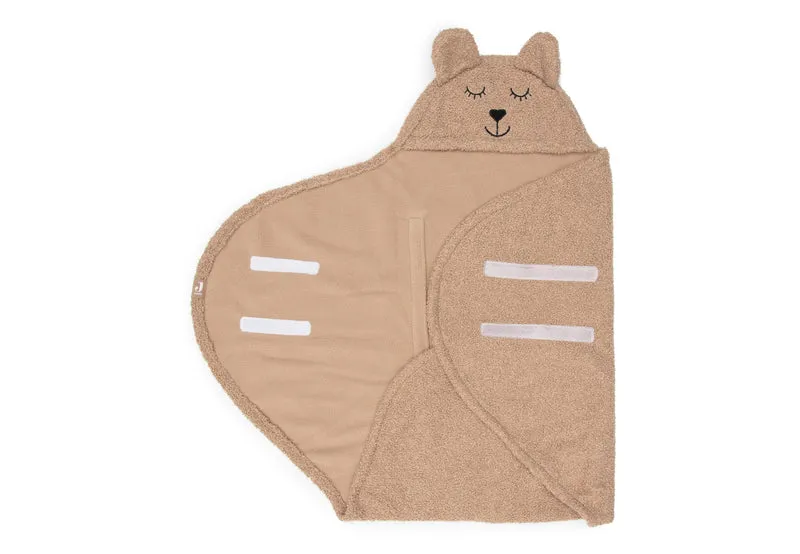 Einschlagdecke für Babyschale - Bear Boucle