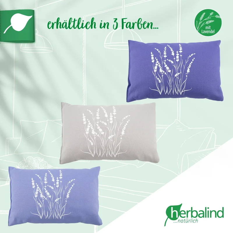 Lavendelkissen 20x30cm, Lavendel-Strauch, Lavender Blue
