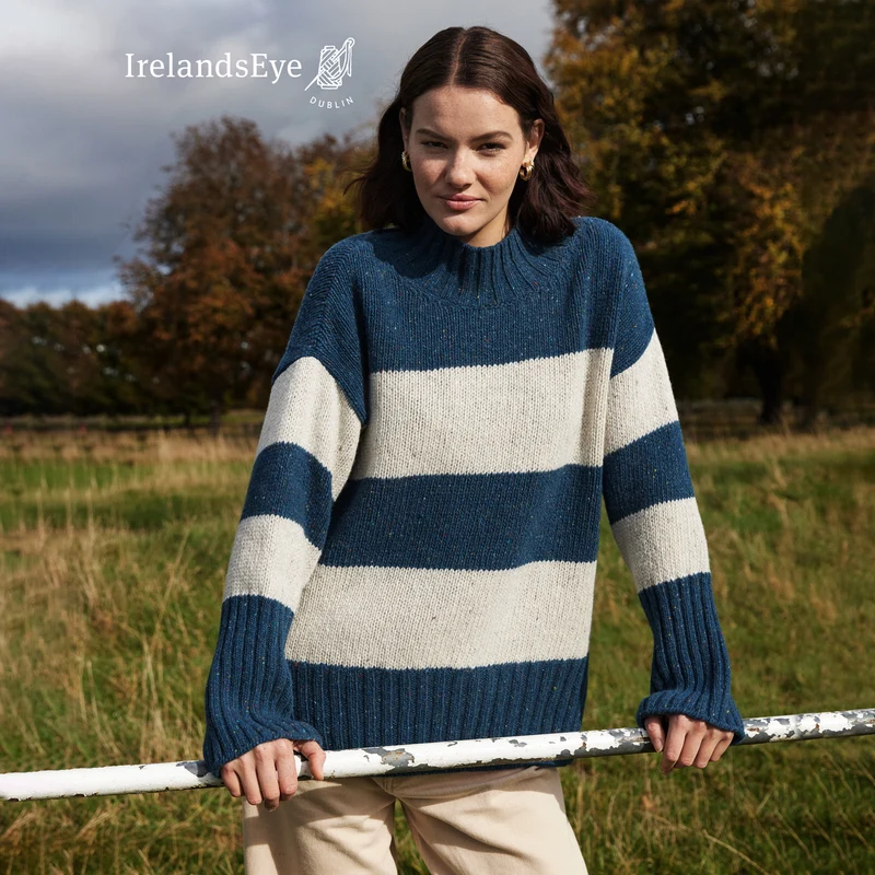 Bequemer Damenpullover in maritimem Look