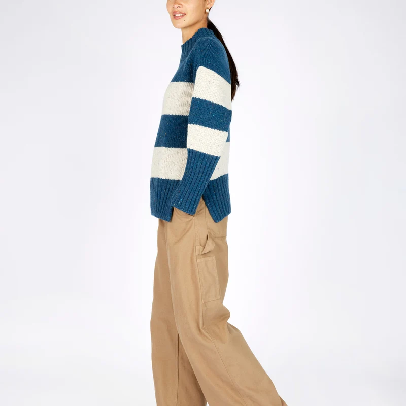 Bequemer Damenpullover in maritimem Look