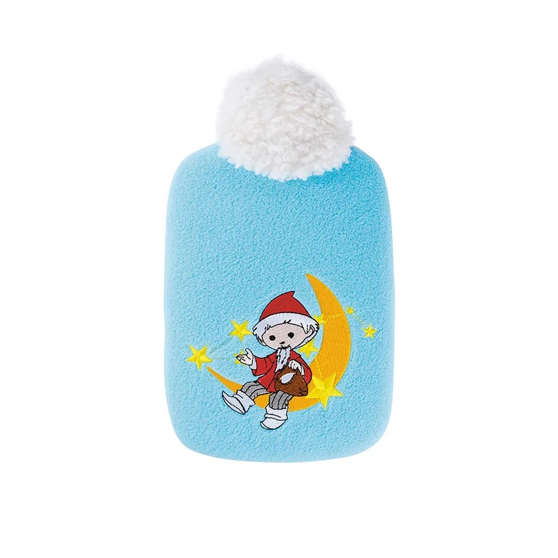 Hugo Frosch Öko Wärmflasche 0,8 L, Softfleece, Sandmann, versch. Farben