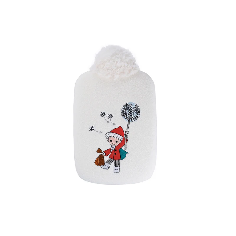 Hugo Frosch Öko Wärmflasche 0,8 L, Softfleece, Sandmann, versch. Farben