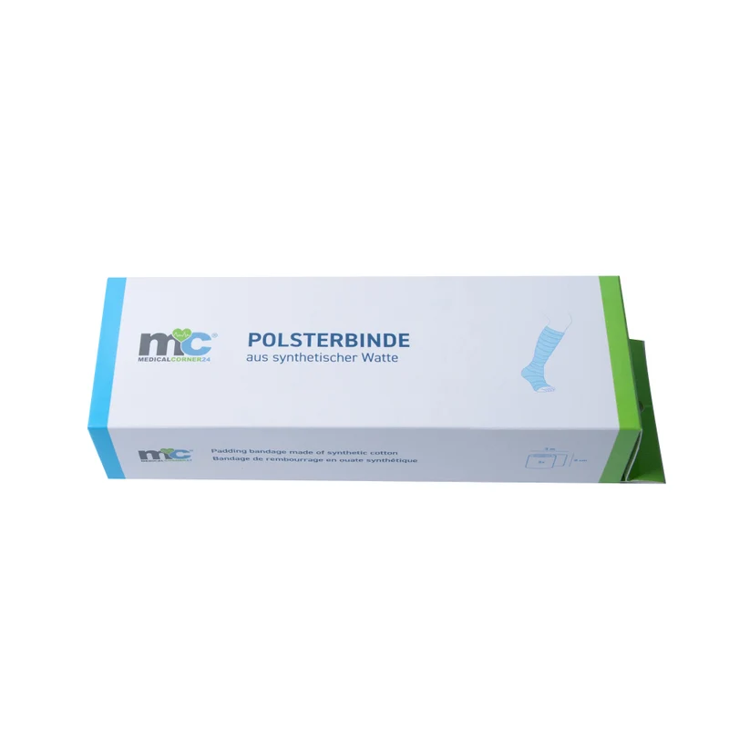 Medicalcorner24 Polsterbinde aus synthetischer Watte 5 Rollen versch. Größen