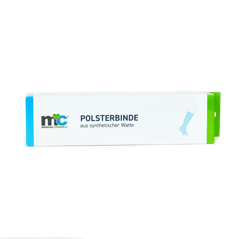 Medicalcorner24 Polsterbinde aus synthetischer Watte 5 Rollen versch. Größen