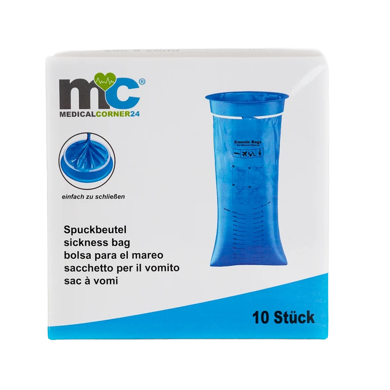 Medicalcorner24 Spuckbeutel 1,5 L Aufnahmekapazität , latexfrei