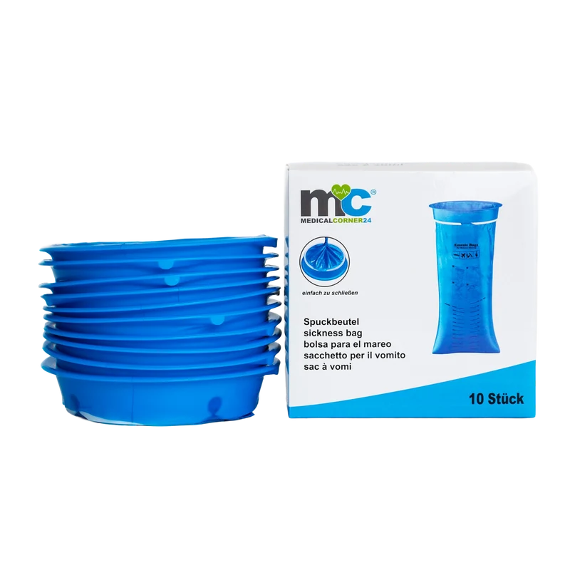 Medicalcorner24 Spuckbeutel 1,5 L Aufnahmekapazität , latexfrei