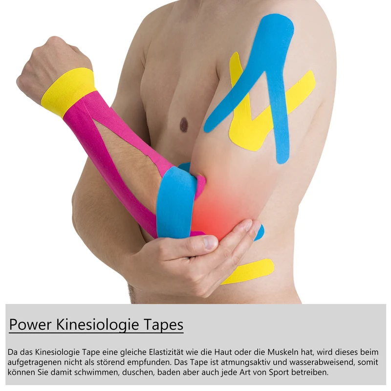 Medicalcorner24 Power Kinesiologie Tape 5 cm x 5 m in versch. Farben