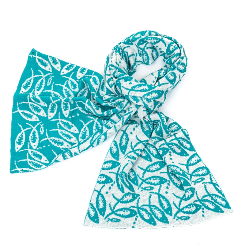 Sommerschal "POSEIDON", Fischmotiv