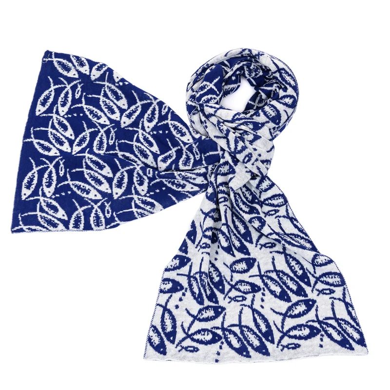 Sommerschal "POSEIDON", Fischmotiv