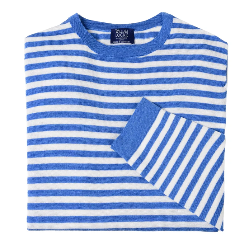 Feiner Langarm-Wollpullover aus Merinowolle