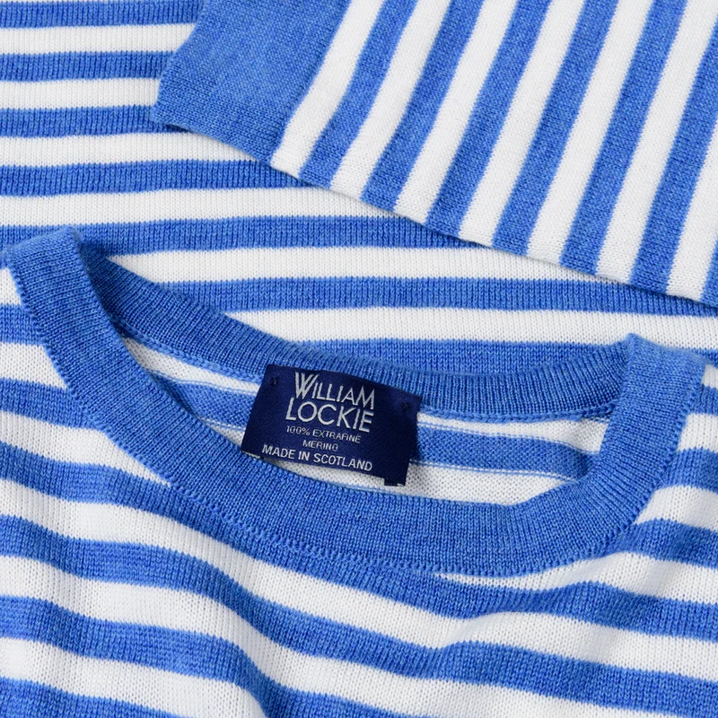 Feiner Langarm-Wollpullover aus Merinowolle