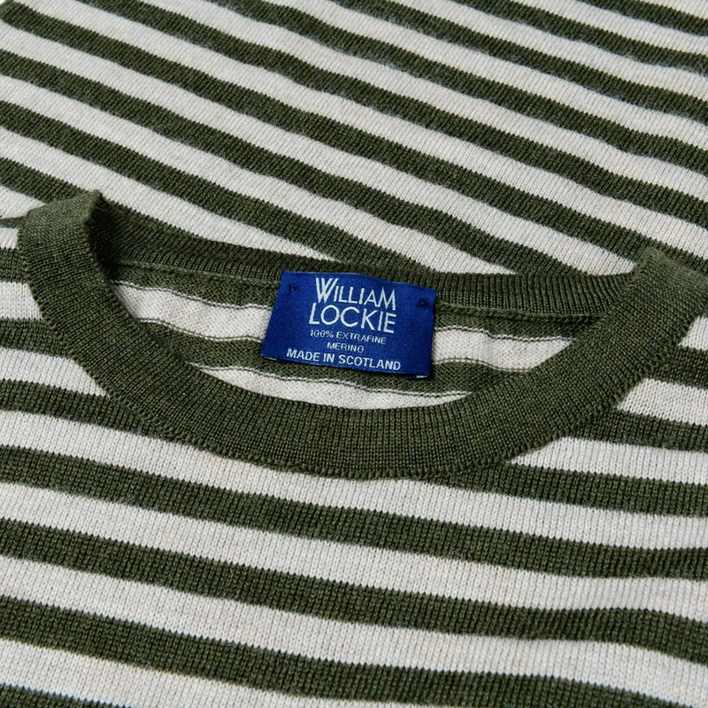 Feiner Langarm-Wollpullover aus Merinowolle