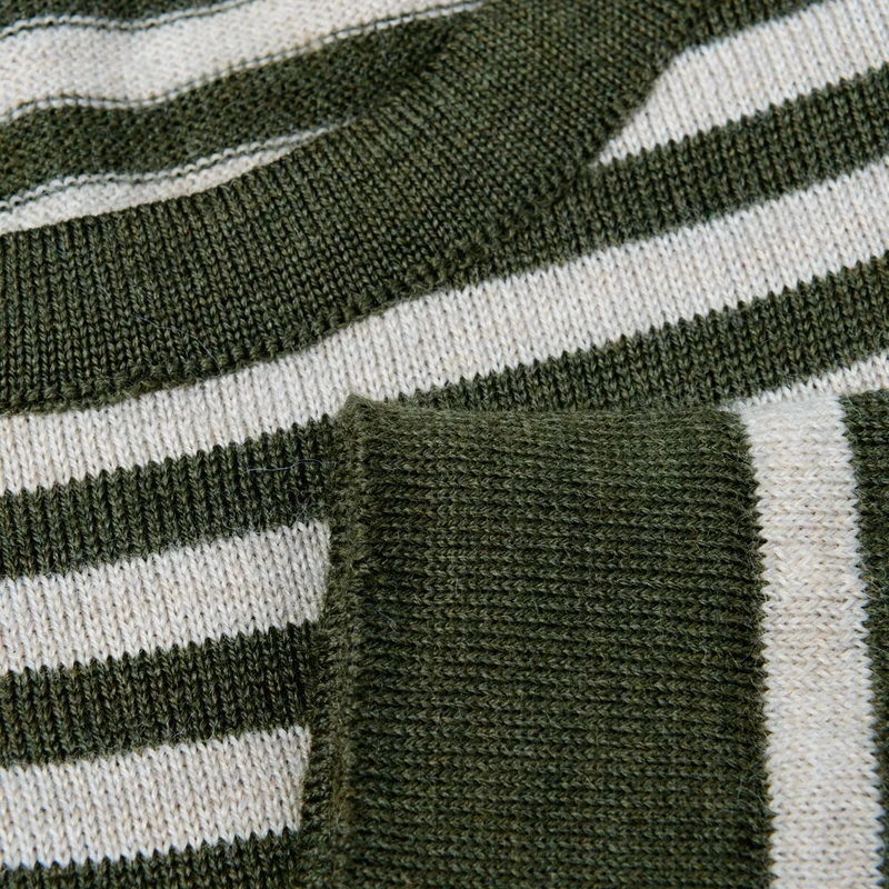 Feiner Langarm-Wollpullover aus Merinowolle