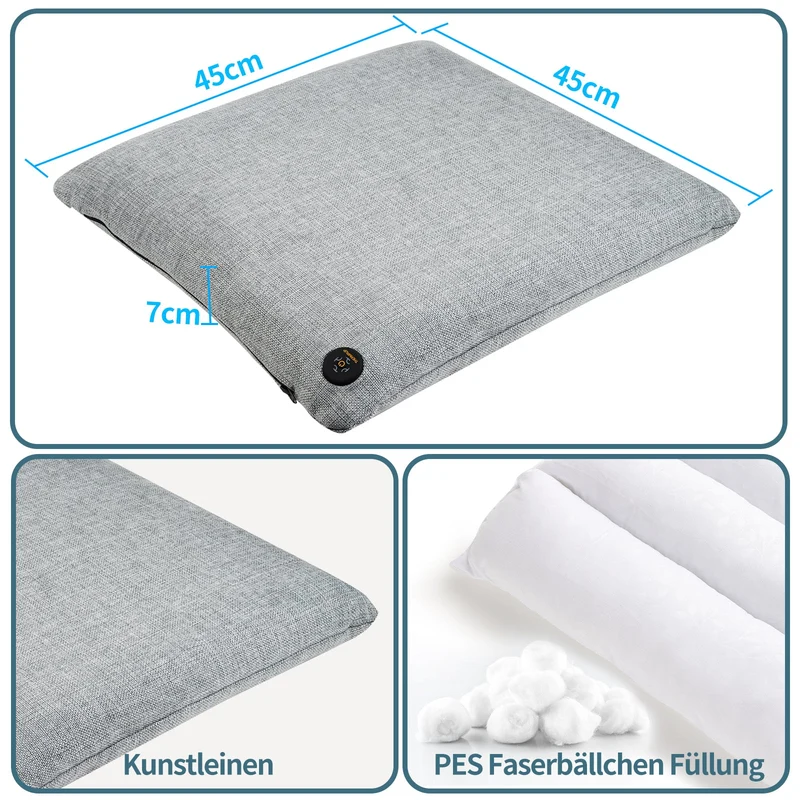 Thermrup Ferninfrarot Beheizbares Sitzkissen 45x45cm