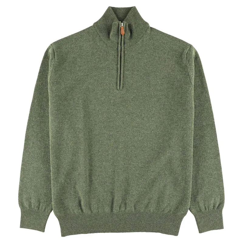 Herrenpullover mit Zipper