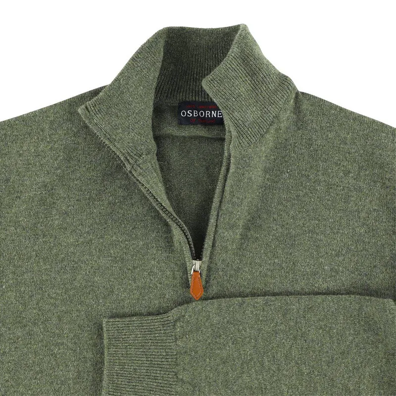 Herrenpullover mit Zipper