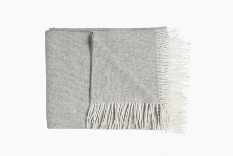 Lamb Grey, Lammwolldecke