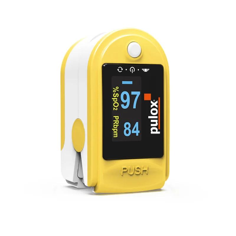 Pulox Finger-Pulsoximeter PO-200 Solo, drehbare OLED-Anzeige, versch. Farben
