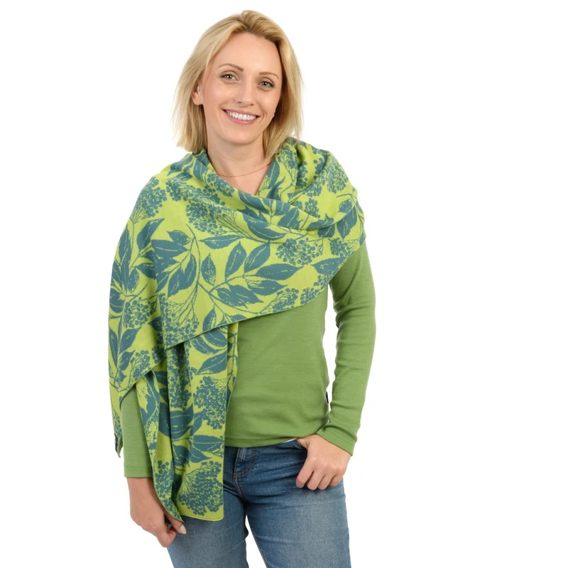 Großer Strickschal "PLUME"