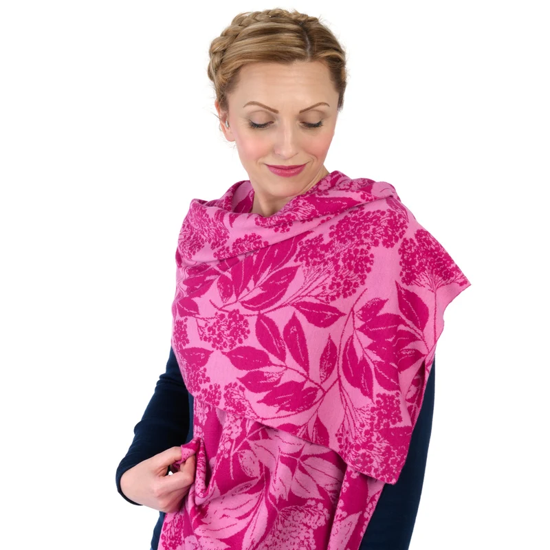 Großer Strickschal "PLUME"