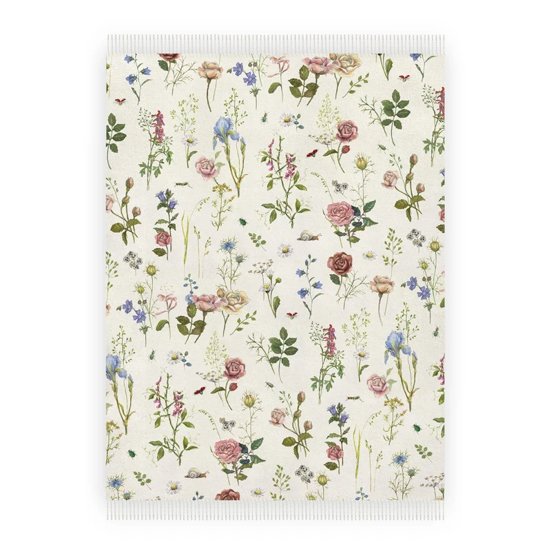 Kuscheldecke Rosengarten - 150 x 200 cm