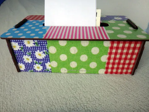 Tissue-Box Patchwork, Box für Papiertücher