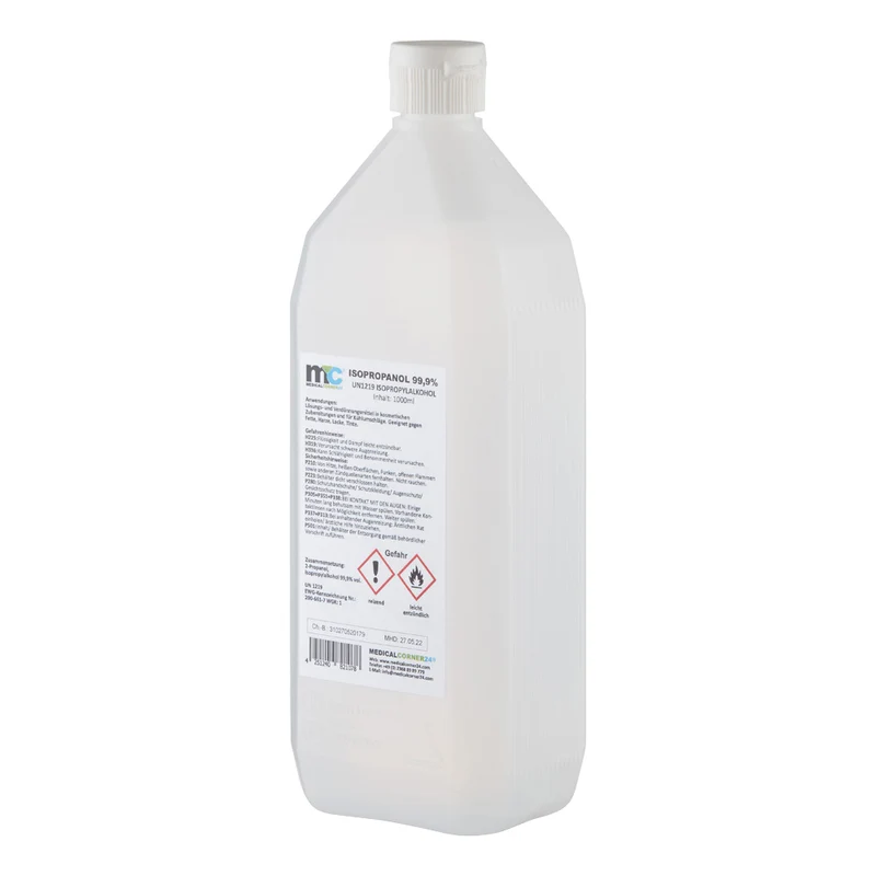 Medicalcorner24 Isopropanol 99,9%, Isopropylalkohol, 1 L Sprühflasche